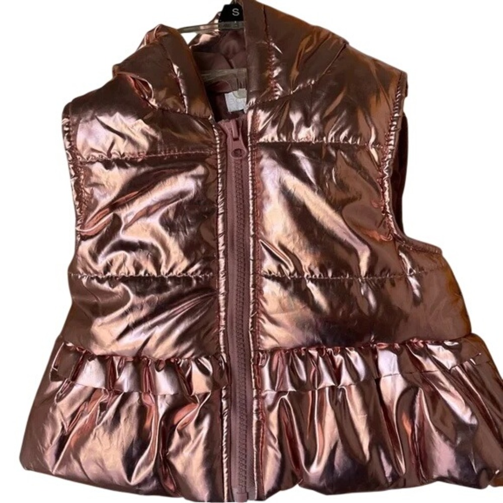 BCBGirls Metallic Pink Puffer Vest,‎ 2T